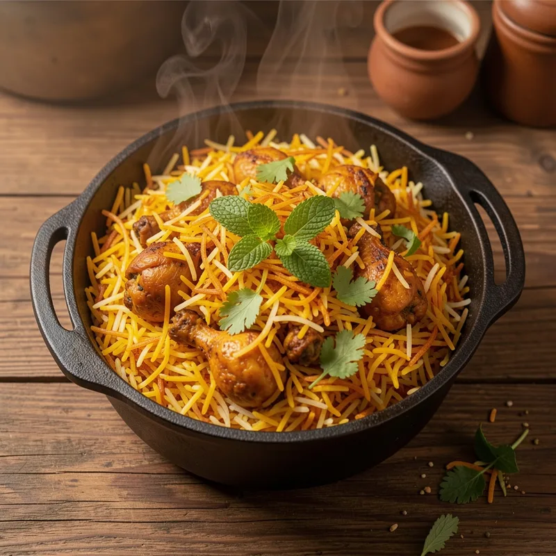 Recette du biryani indien traditionnel maison